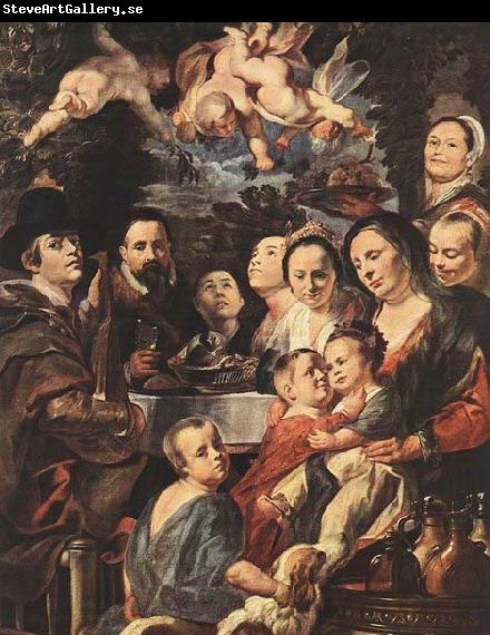 Jacob Jordaens Self-portrait among Parents, Brothers and Sisters